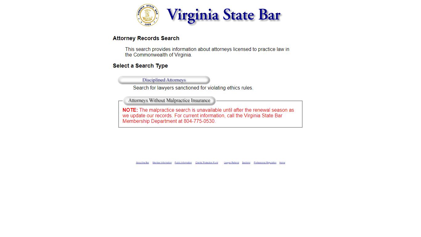 Virginia State Bar - Attorney Search